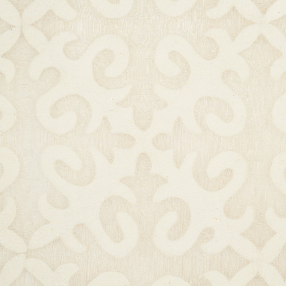 KYRGYZSTAN WOOL SILK PANEL | Oyster And Natural