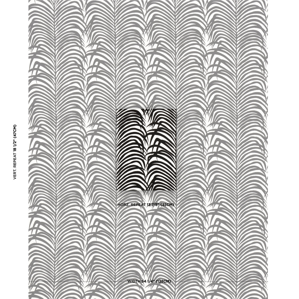 ZEBRA PALM INDOOR/OUTDOOR | Black