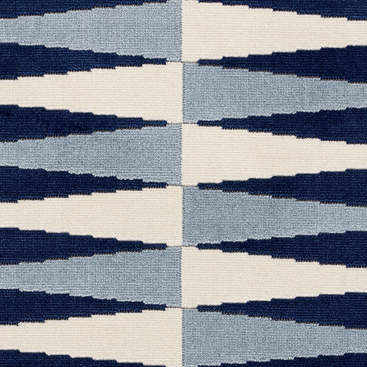 BACKGAMMON CUT VELVET | Blue