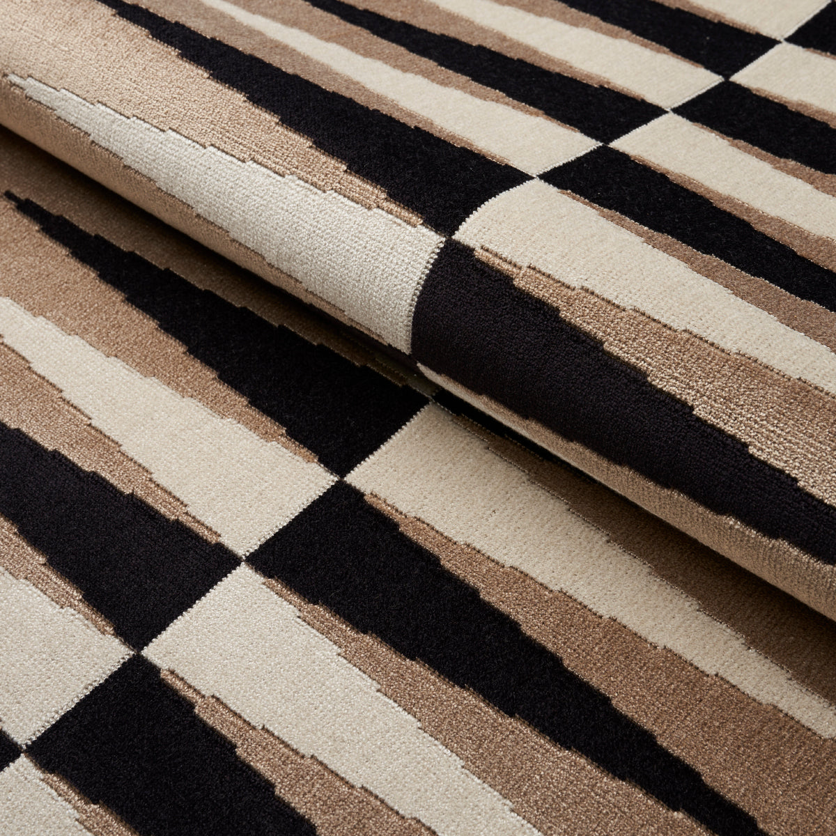 BACKGAMMON CUT VELVET | Neutral