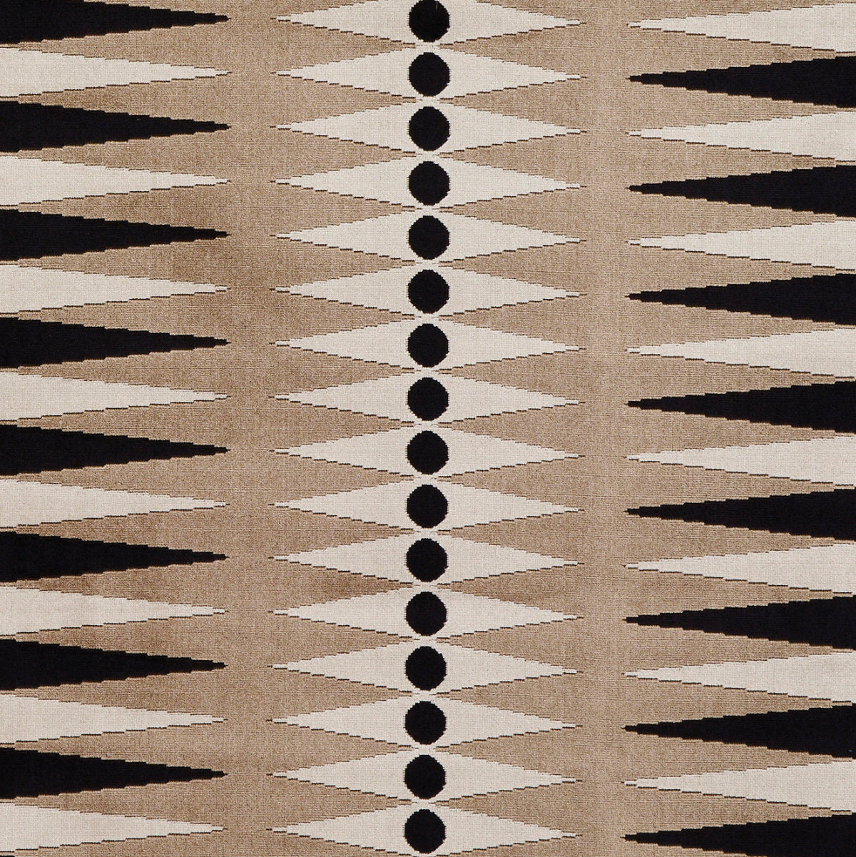 BACKGAMMON CUT VELVET | Neutral