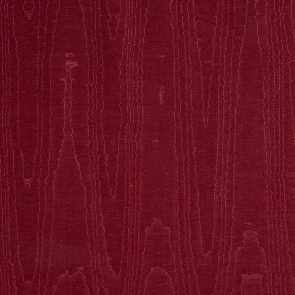 BEAU COTTON LINEN MOIRÉ | Crimson
