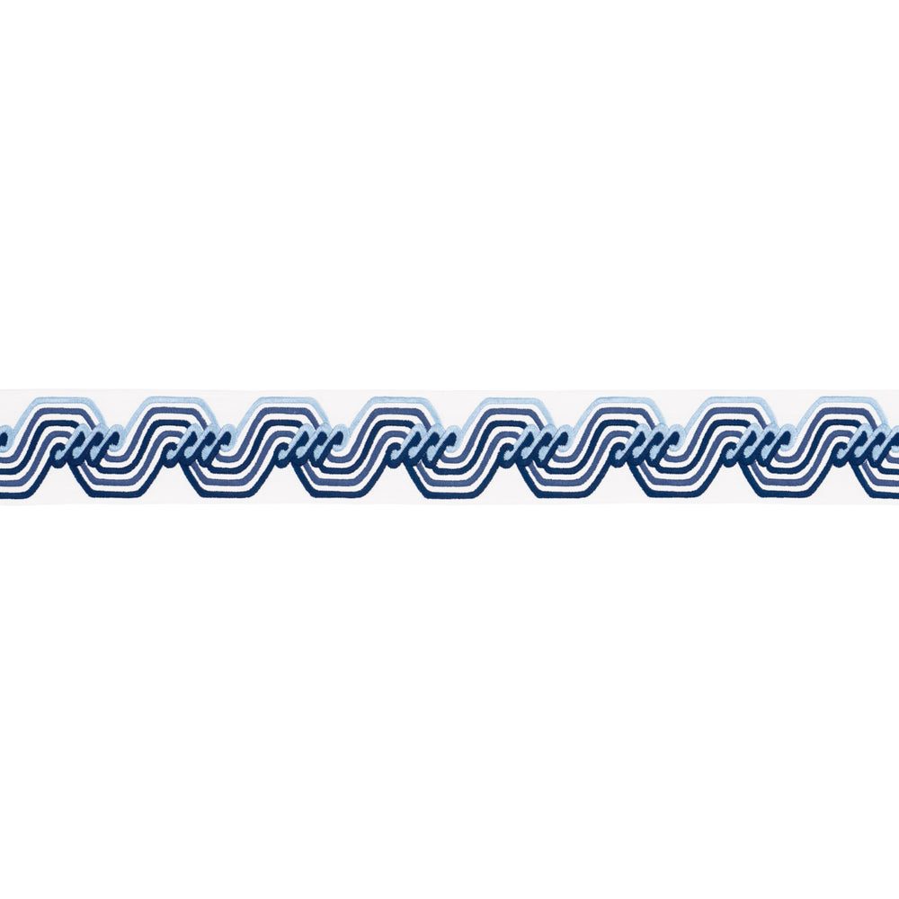 THE TWIST EMBROIDERED TAPE | Blue