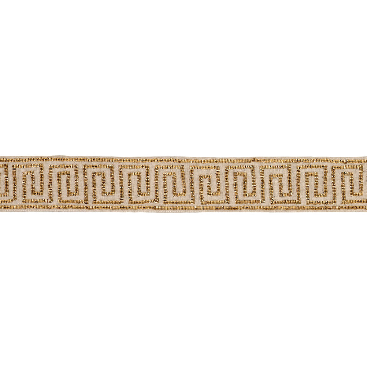 DELPHI BEADED TAPE | Gold On Natural