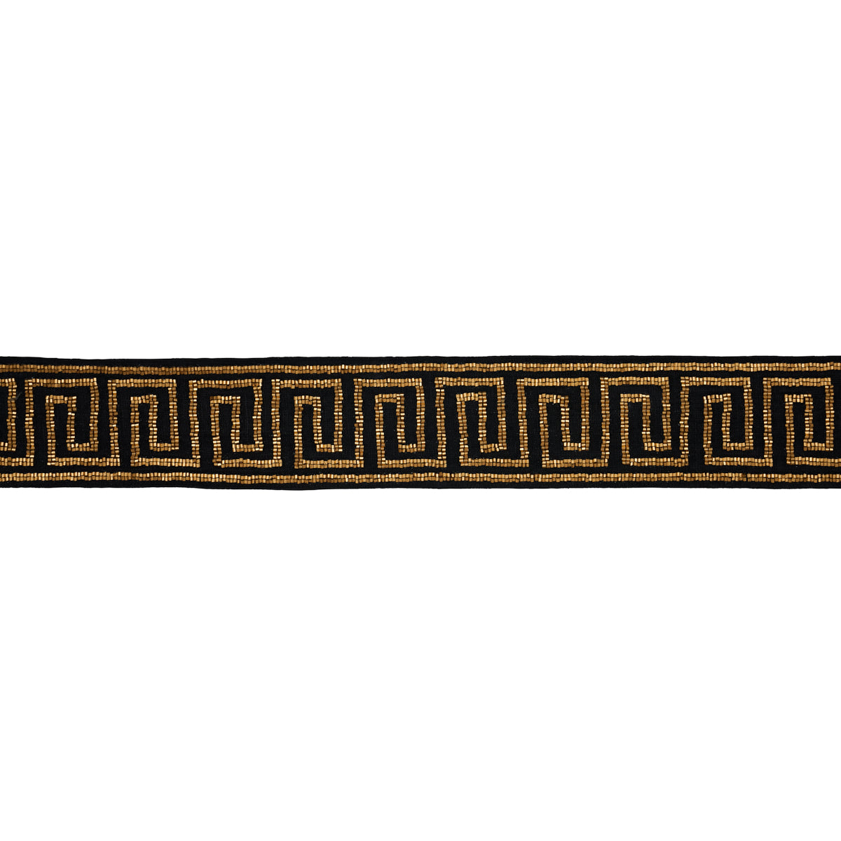 DELPHI BEADED TAPE | Gold On Black