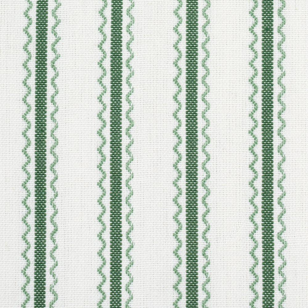 BIRDIE TICKING STRIPE | Leaf Green