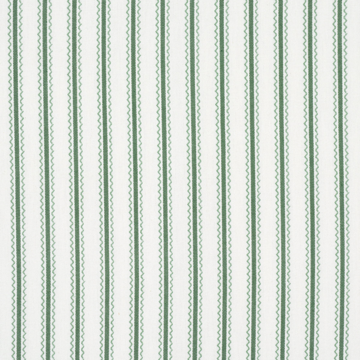 BIRDIE TICKING STRIPE | LEAF GREEN