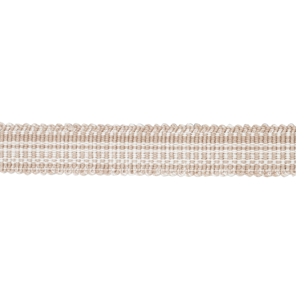 COTTON STRIÉ TAPE NARROW | Sand