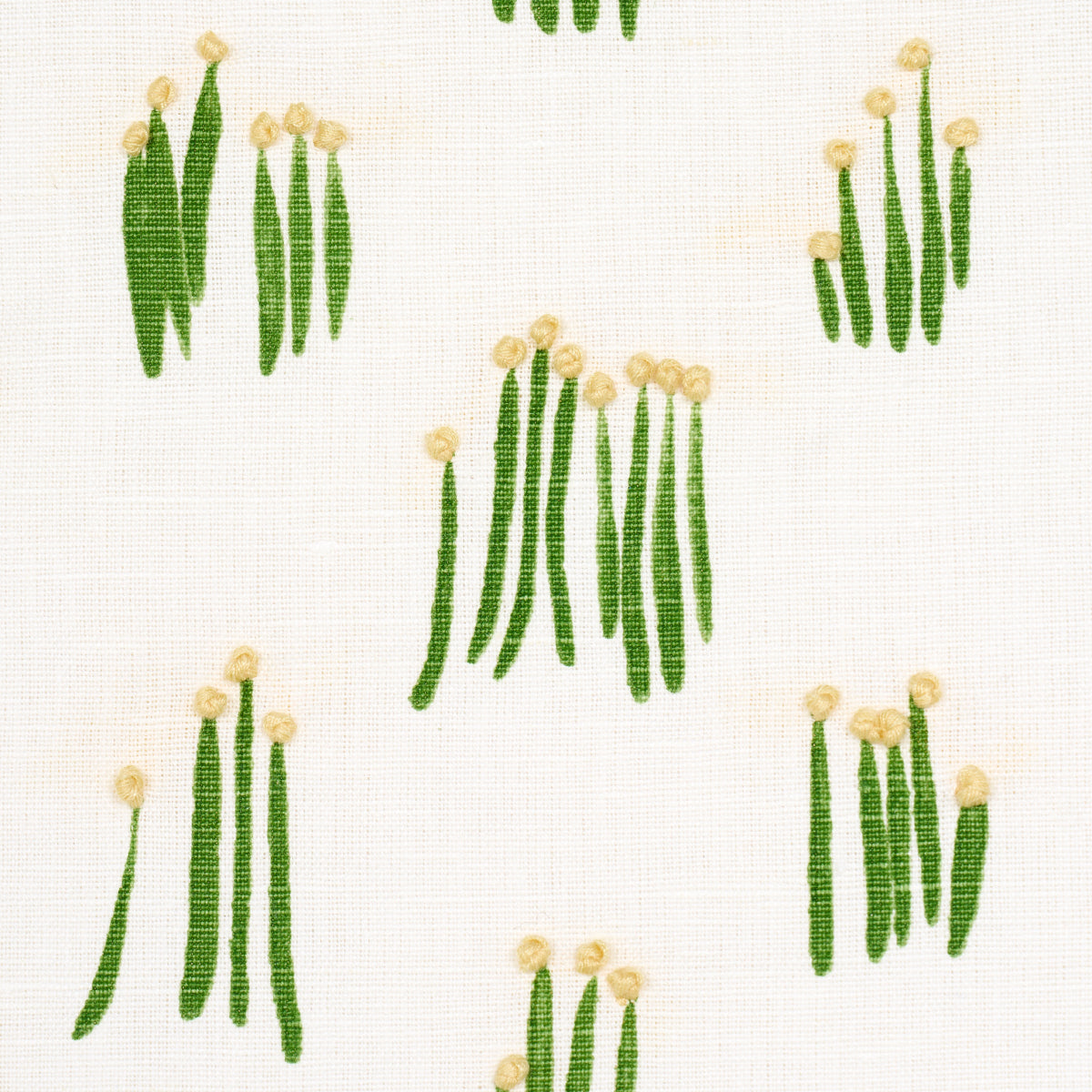 MEADOW BUTTON HAND EMBROIDERY | Yellow