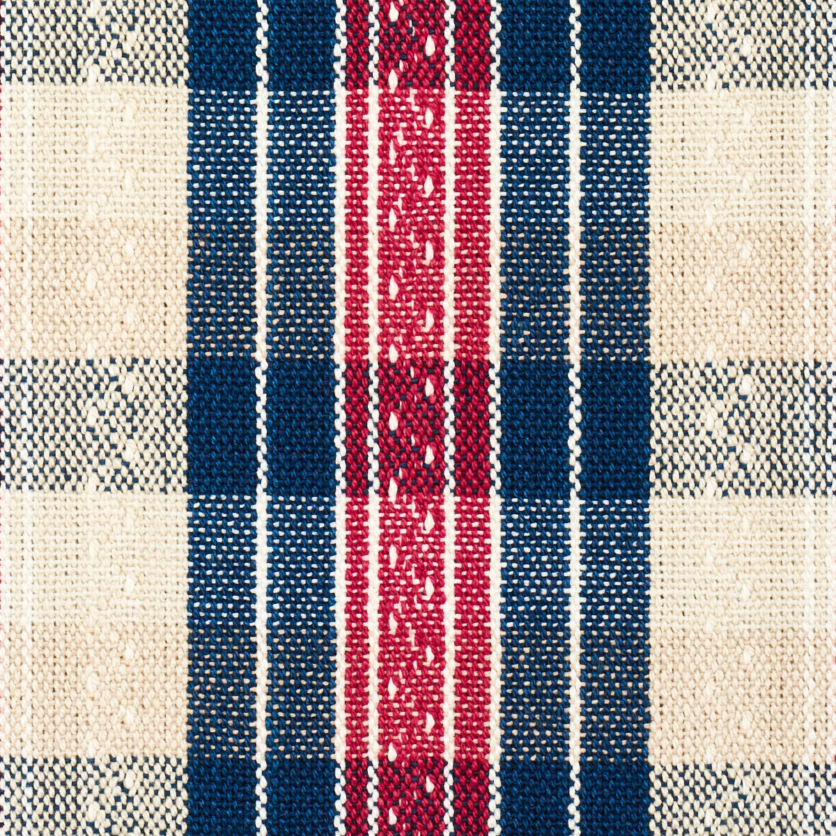 FONDA HAND WOVEN PLAID | ROUGE & NAVY