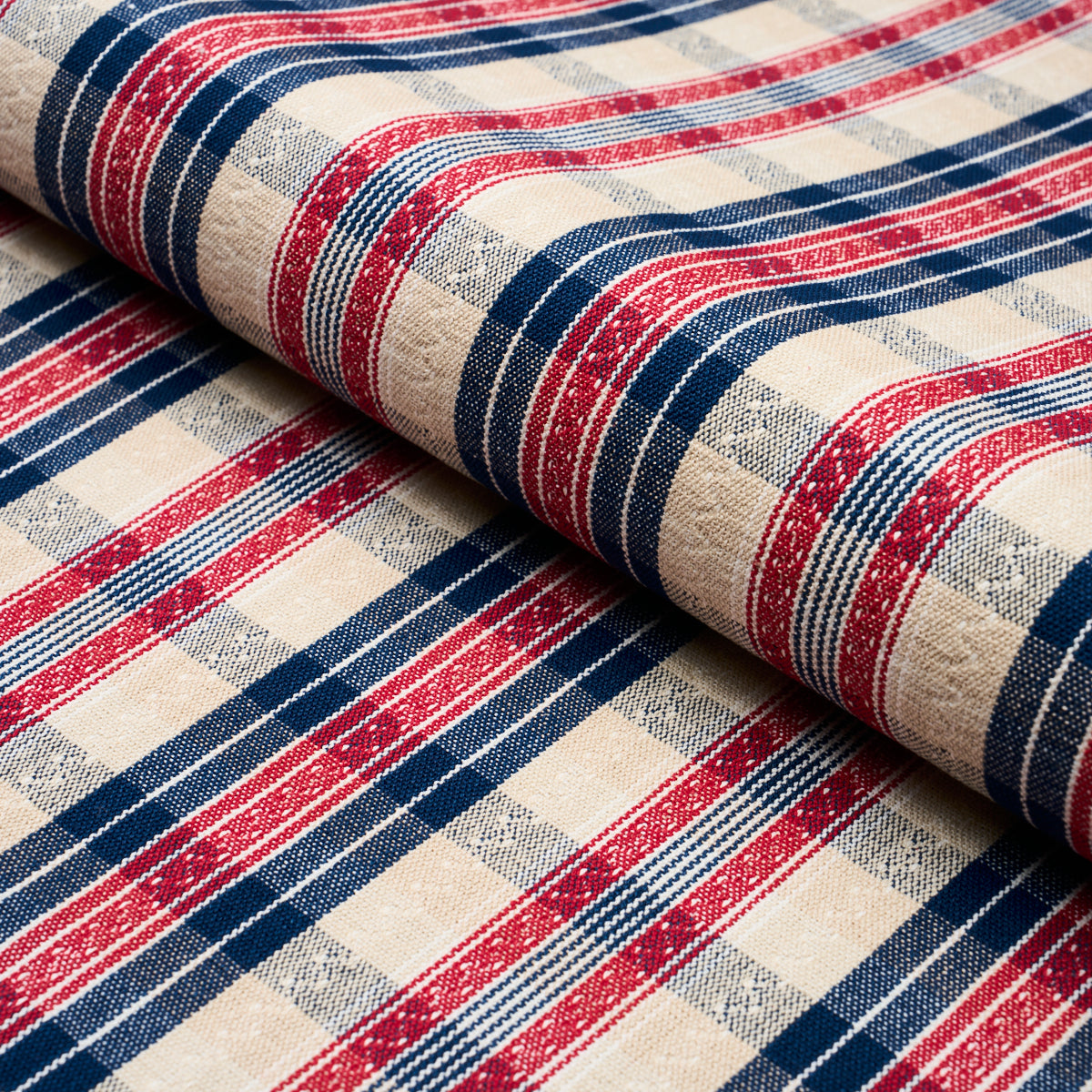 FONDA HAND WOVEN PLAID | ROUGE & NAVY