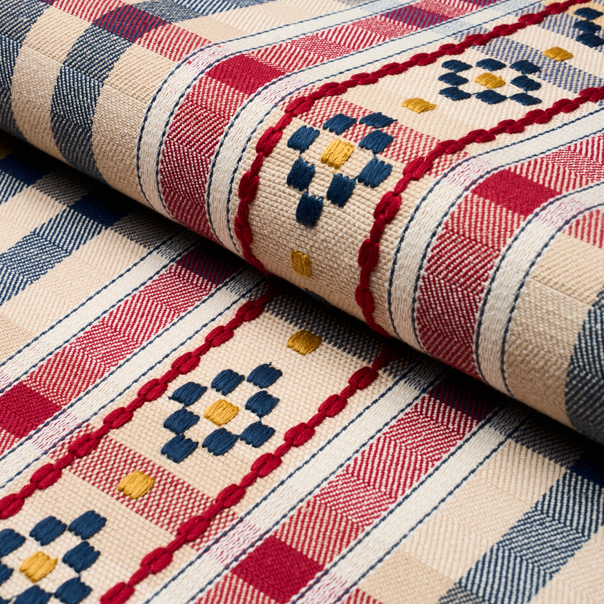 HUTTON CHECK | ROUGE & NAVY