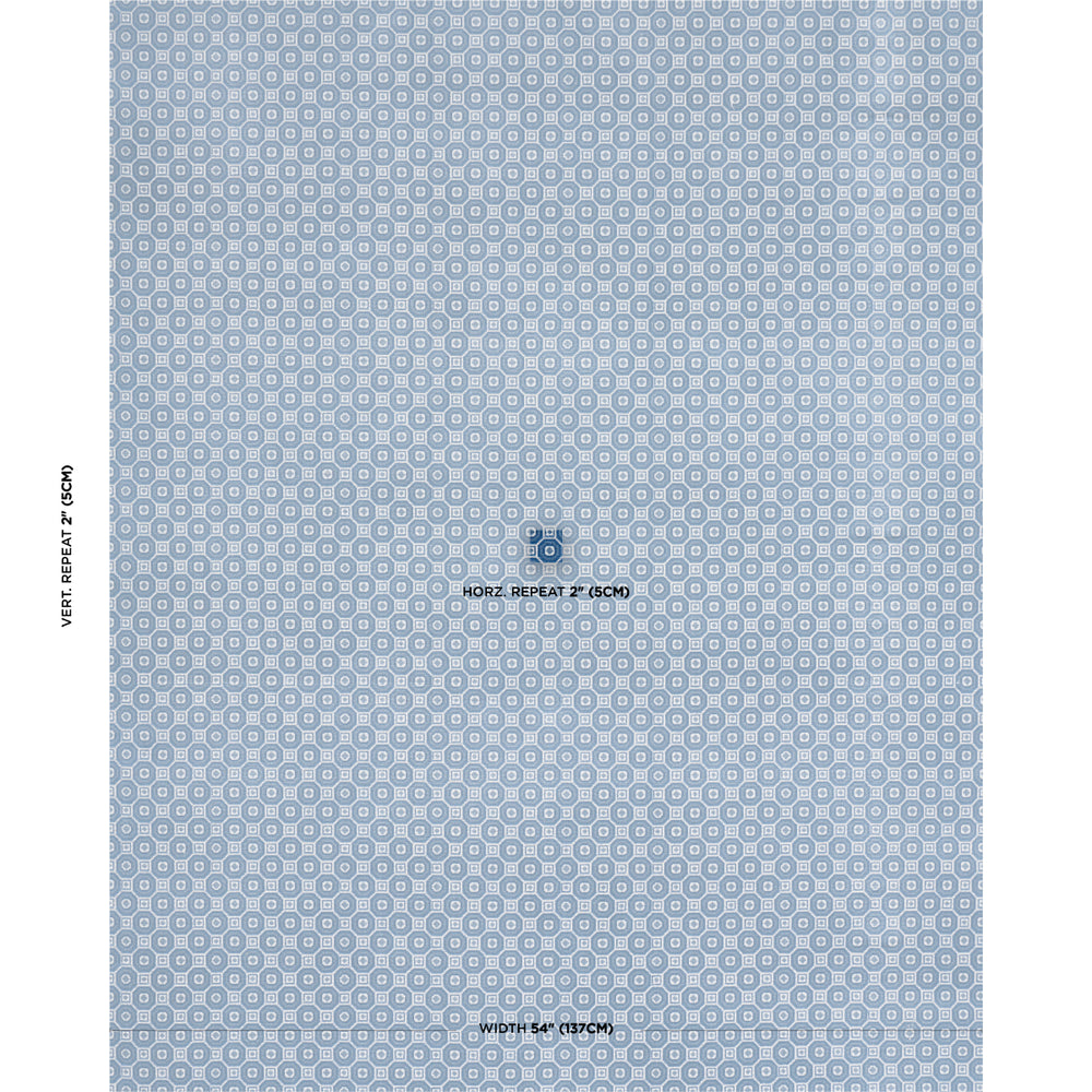 TRIANON CUT VELVET | Azur