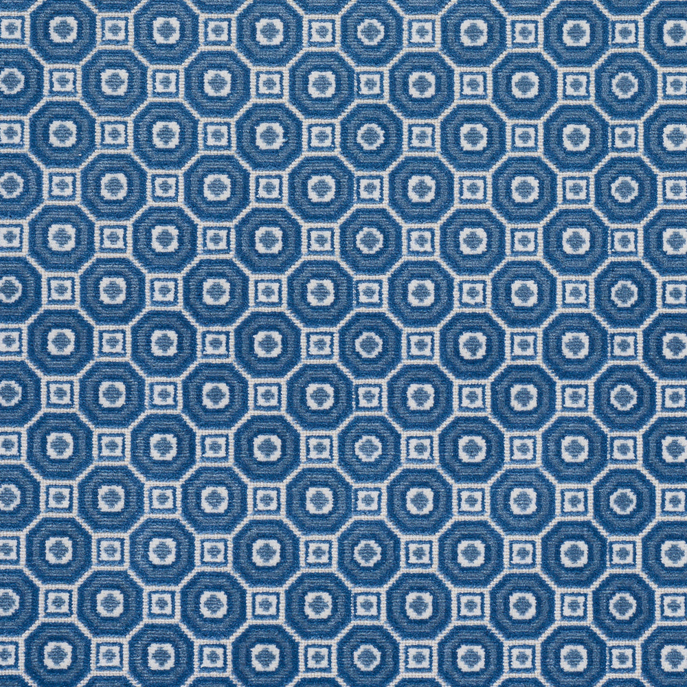 TRIANON CUT VELVET | Azur