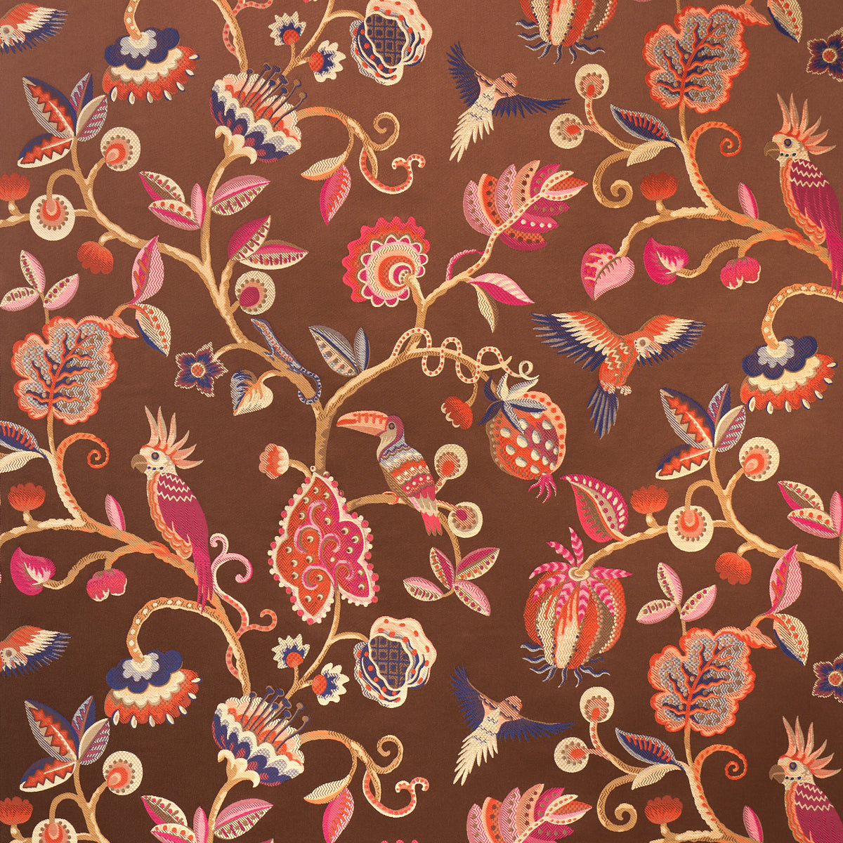 BIRDS OF PARADISE WOVEN | Chestnut