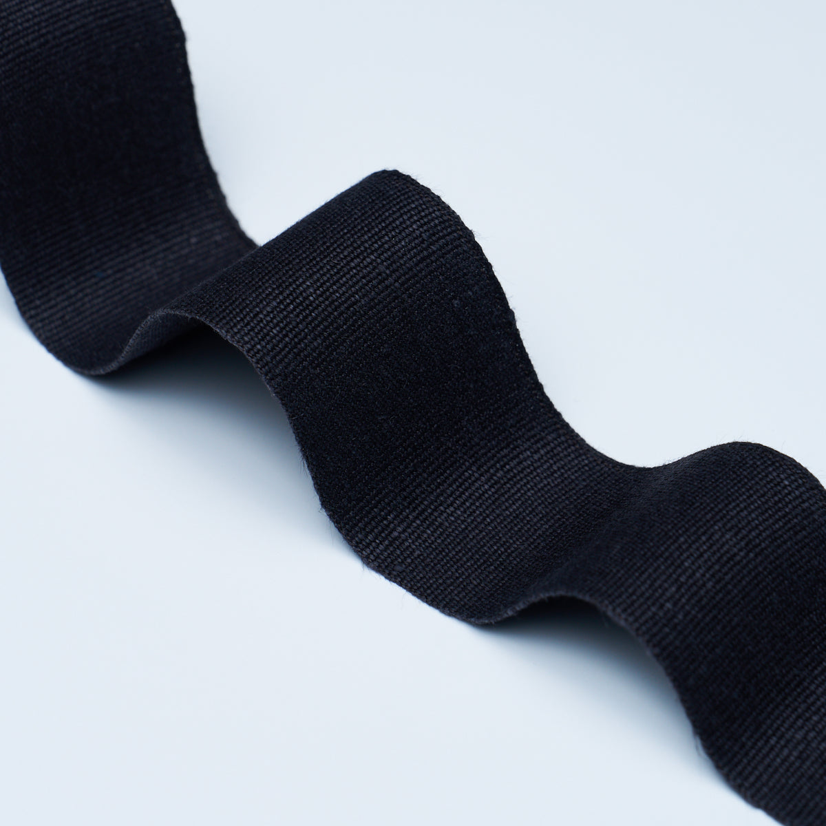 MATHIAS LINEN TAPE WIDE | Black