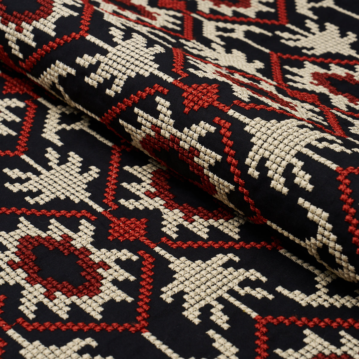 ANDEAN TRIBUTE EMBROIDERY | Ruby Midnight Shadows