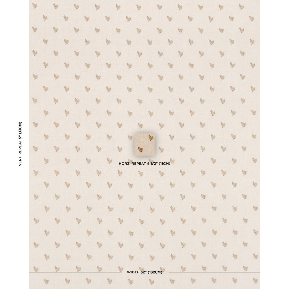 BETSY'S CHICKEN EMBROIDERY | Natural