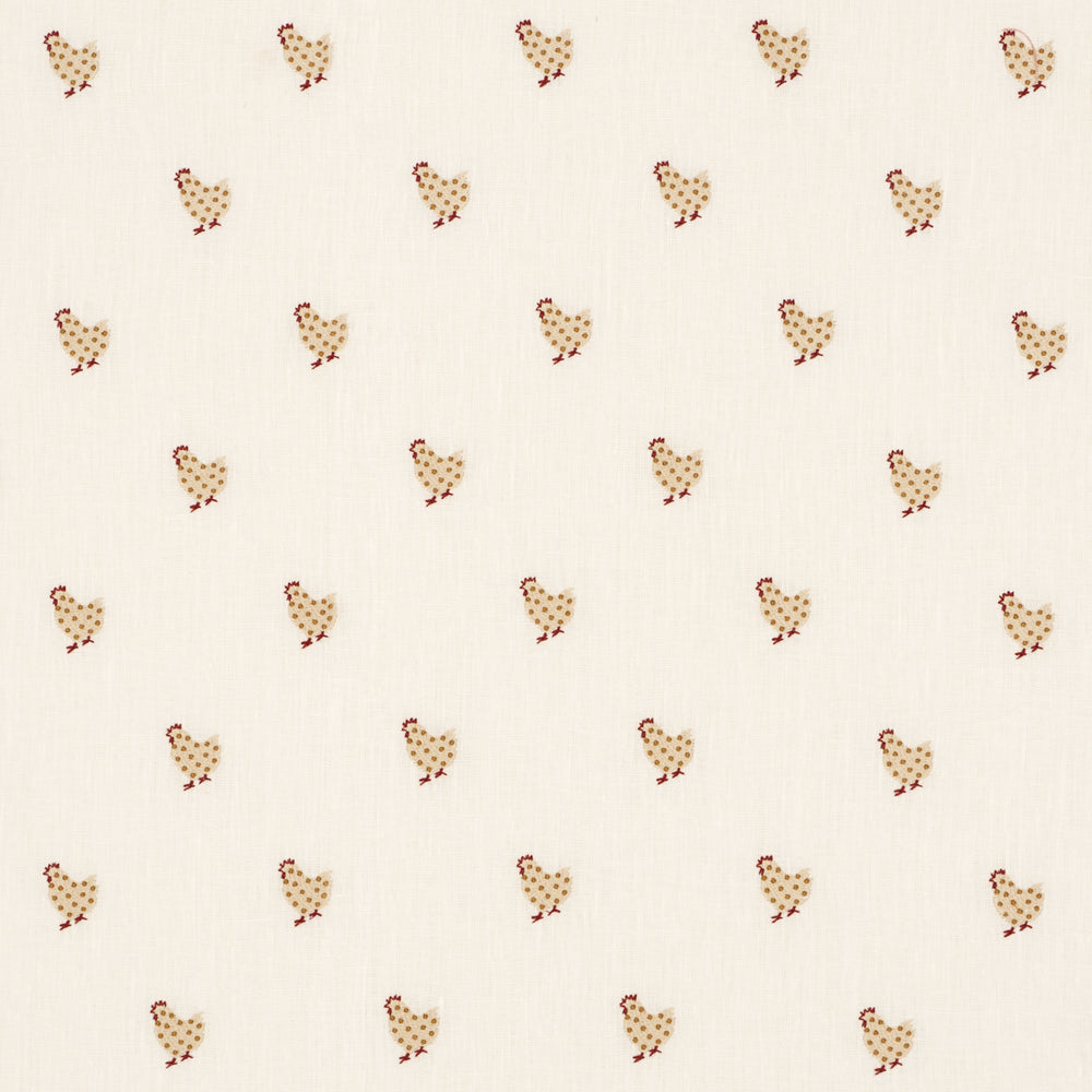BETSY'S CHICKEN EMBROIDERY | Ivory