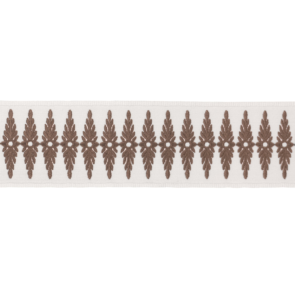 GENEVIEVE EMBROIDERED TAPE | Brown