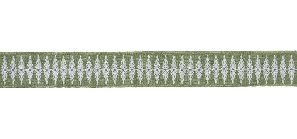 GENEVIEVE EMBROIDERED TAPE | Green