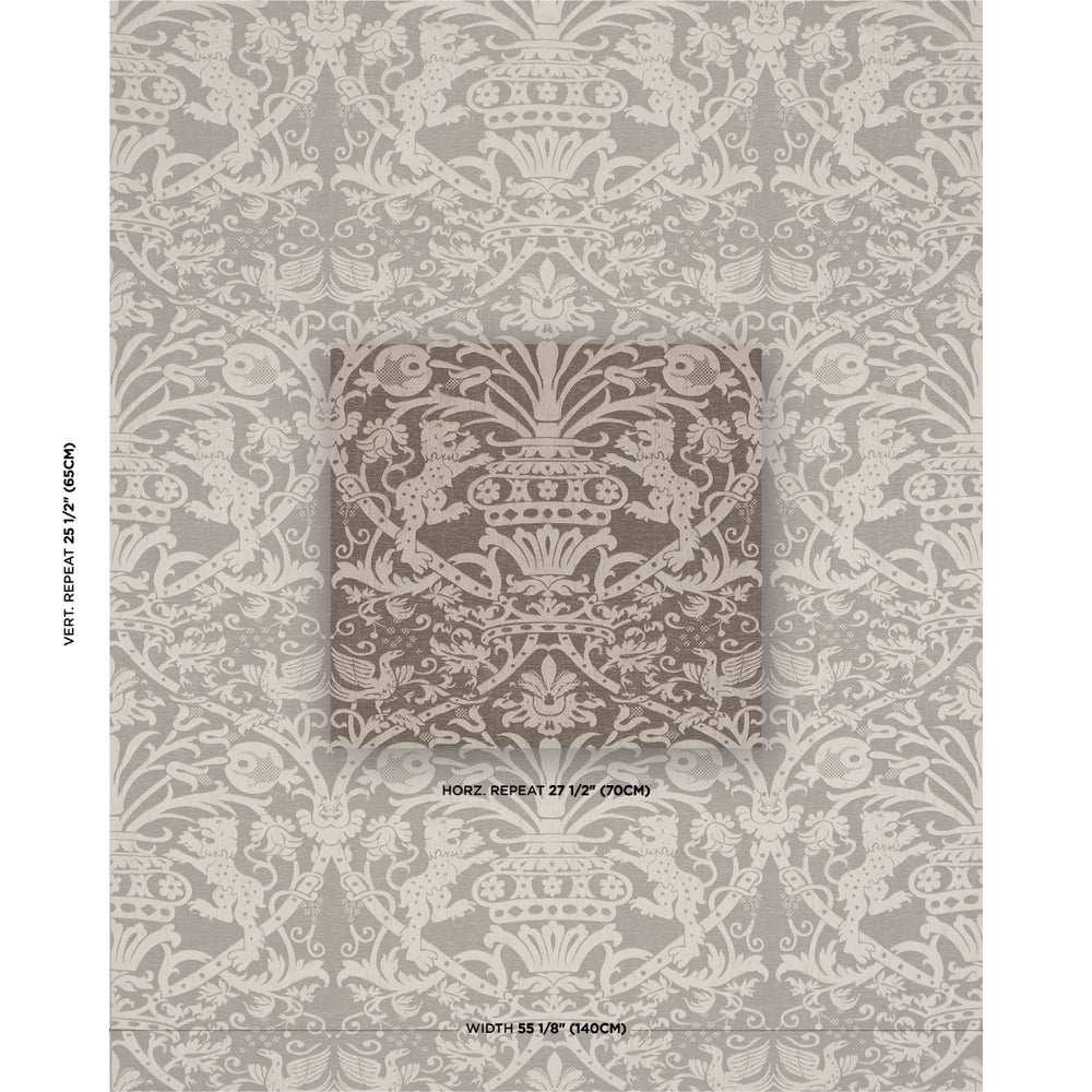 DOUGAL DAMASK | Smoke