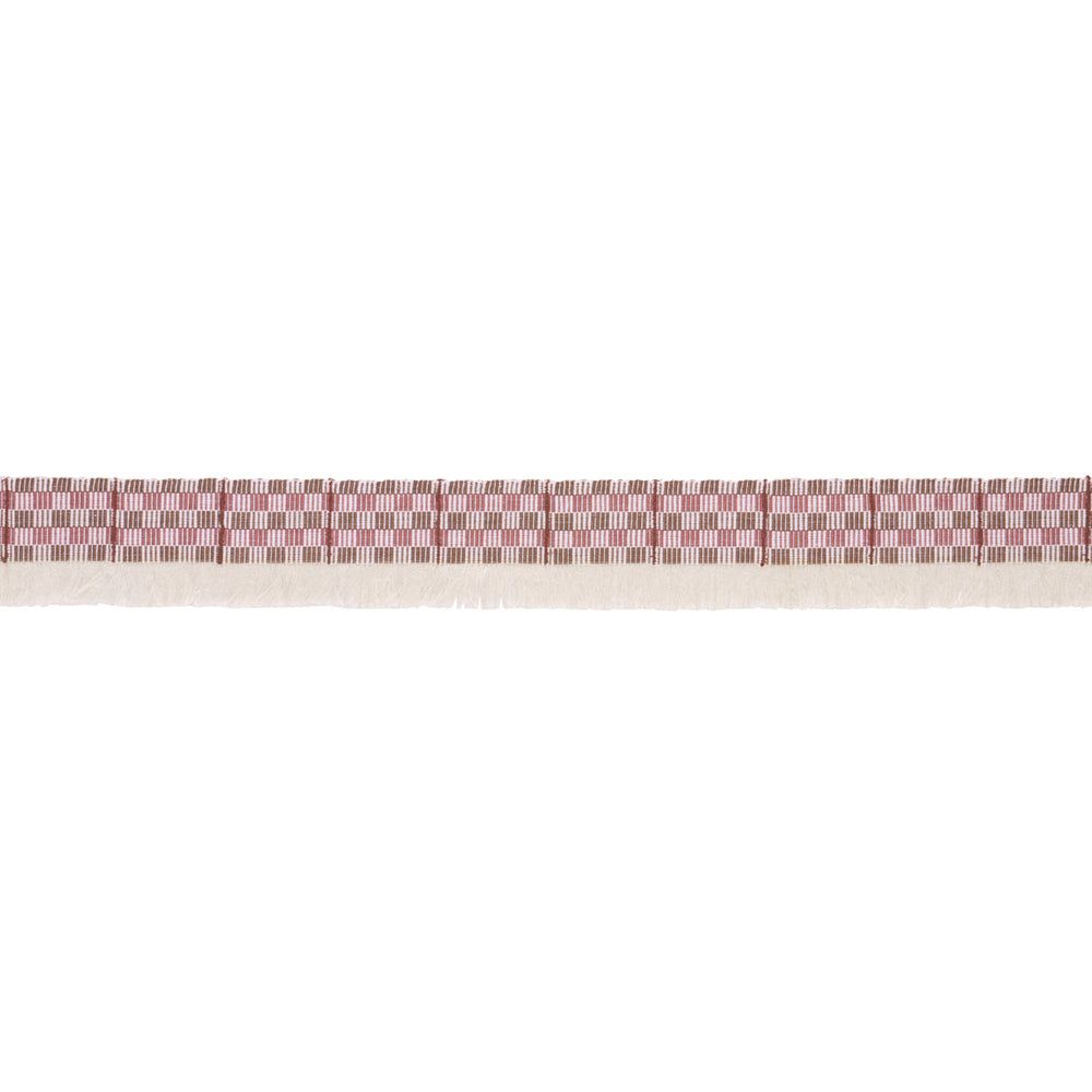 SKYLINE PLAID FRINGE | Merlot