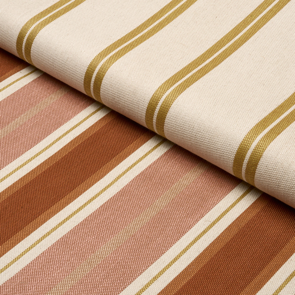 DOUBLE FACE STRIPES | Terracotta Lime
