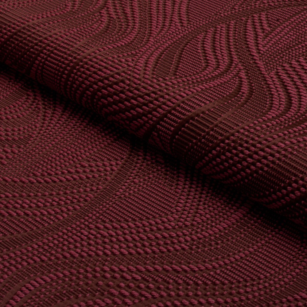 QUILTED WAVES INDOOR/OUTDOOR | Merlot