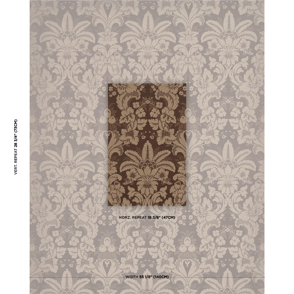 KENNEDY DAMASK | Brown