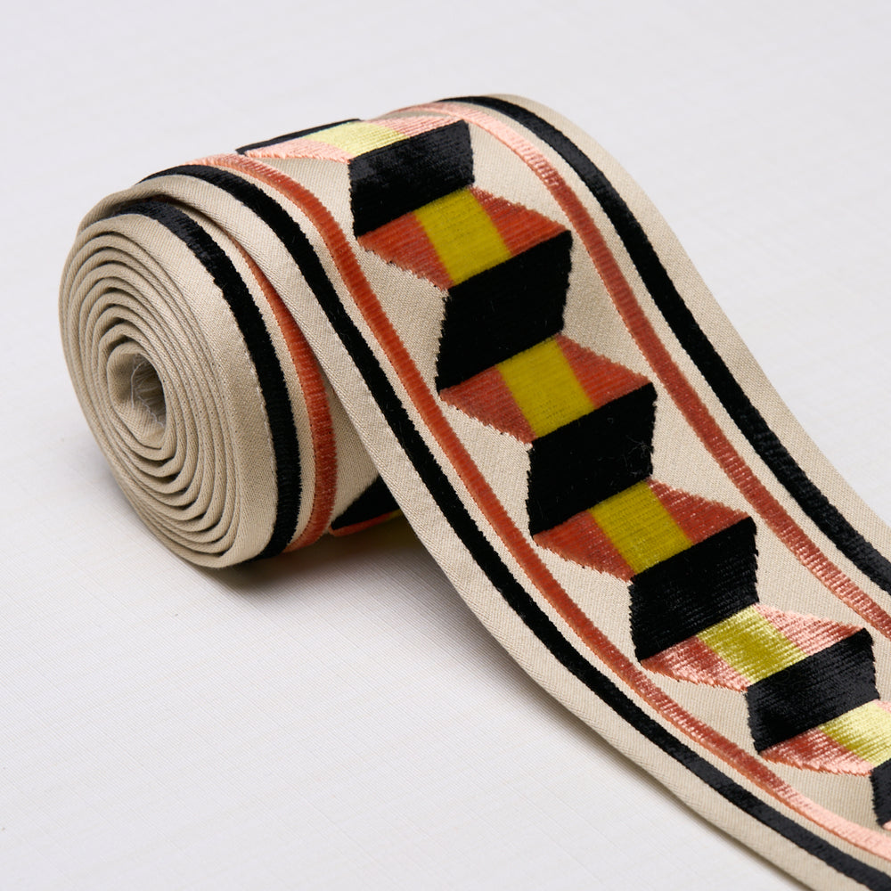 Jilly Velvet Tape | Persimmon/Gold