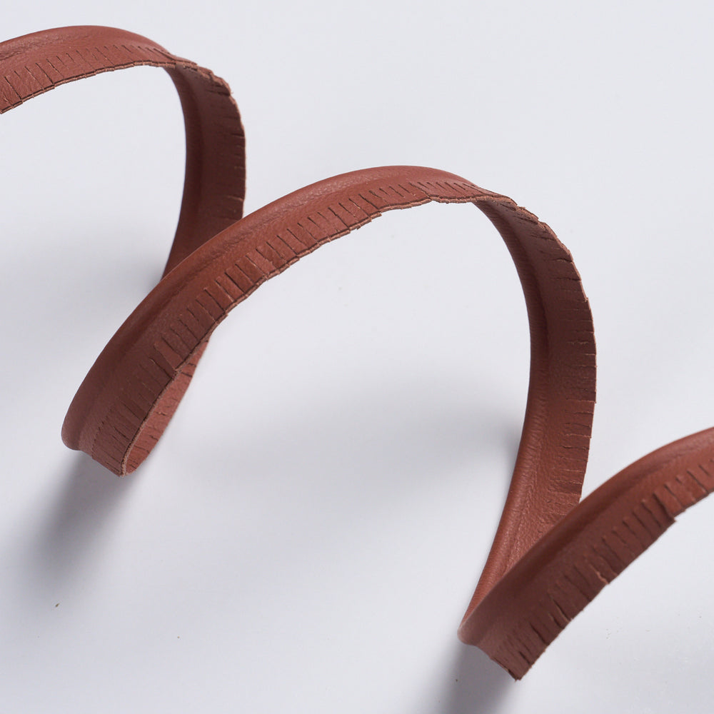 BURNHAM NARROW LEATHER PIPING | Rust