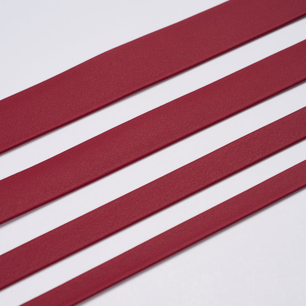 FRAZER NARROW LEATHER TRIM | Red