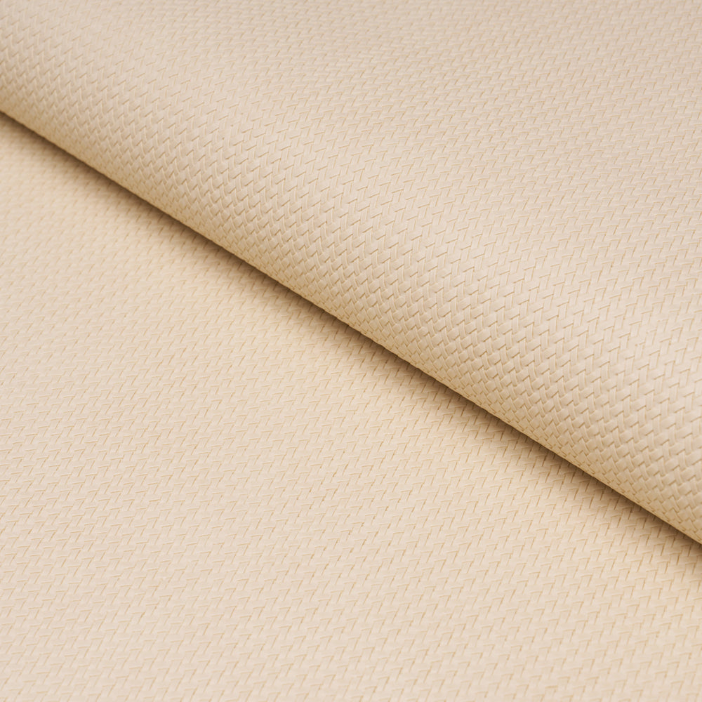 VEGAN LEATHER RATTAN INDOOR/OUTDOOR | Cream