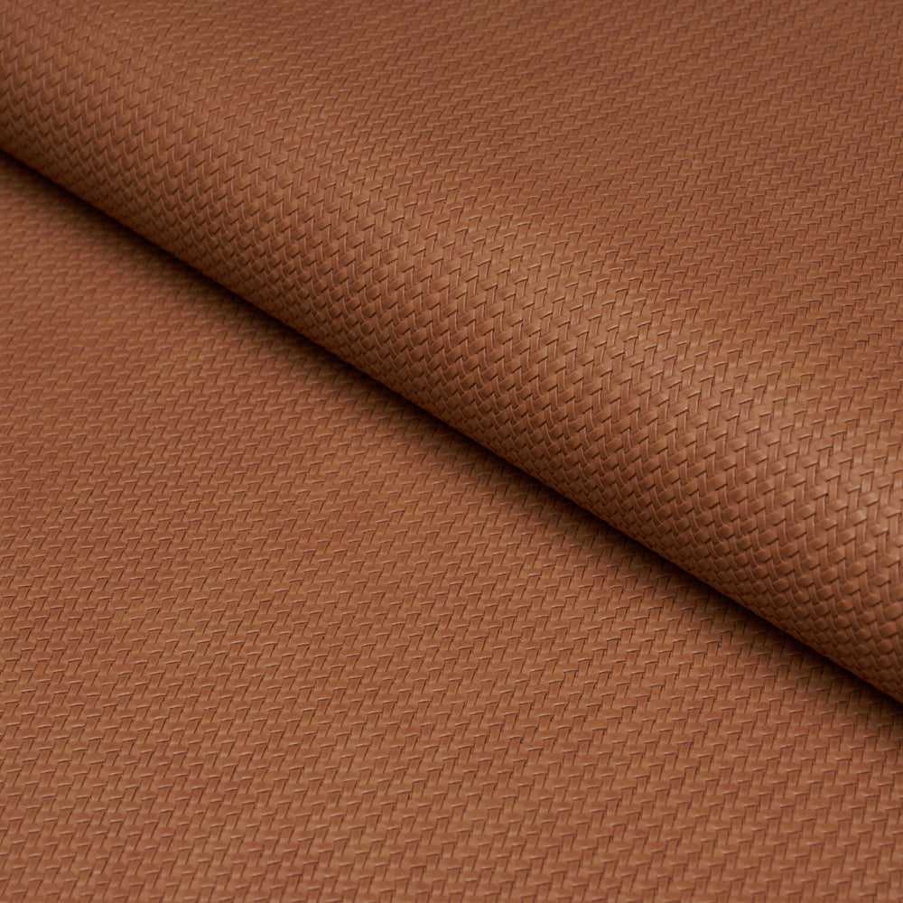 VEGAN LEATHER RATTAN INDOOR/OUTDOOR | Caramel