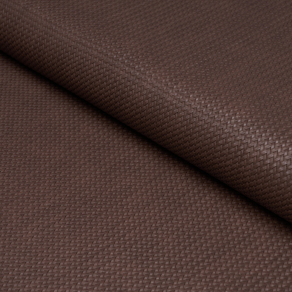 VEGAN LEATHER RATTAN INDOOR/OUTDOOR | Brown