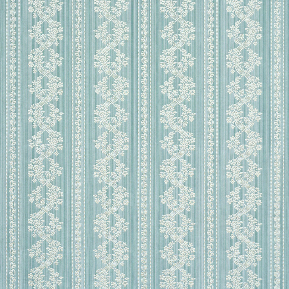 CLARENCE FLORAL STRIPE | Aquamarine