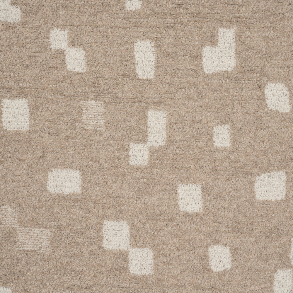 BENI WOOL CHENILLE | Taupe & Ivory