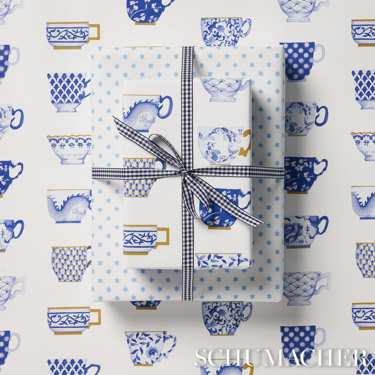 Onie's Teacups Wrapping Paper | Porcelain