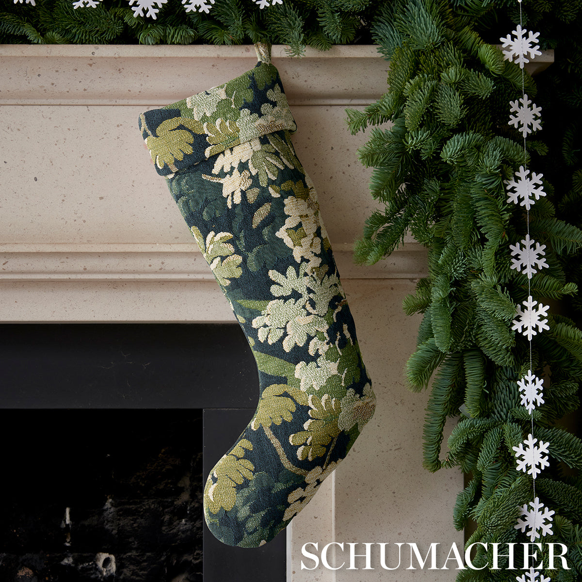 Verdure Tapestry Stocking | Peacock