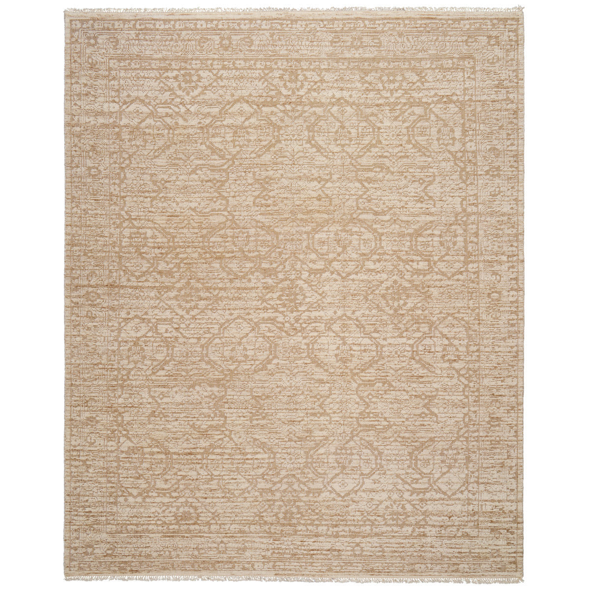 ANKARA HAND-KNOTTED WOOL RUG | Sand