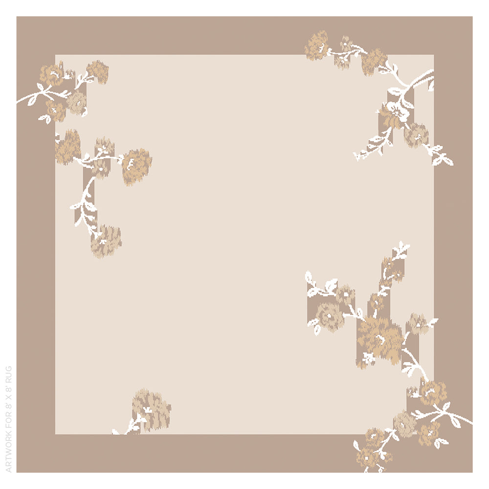 Trace of Connection Rug | Stone
