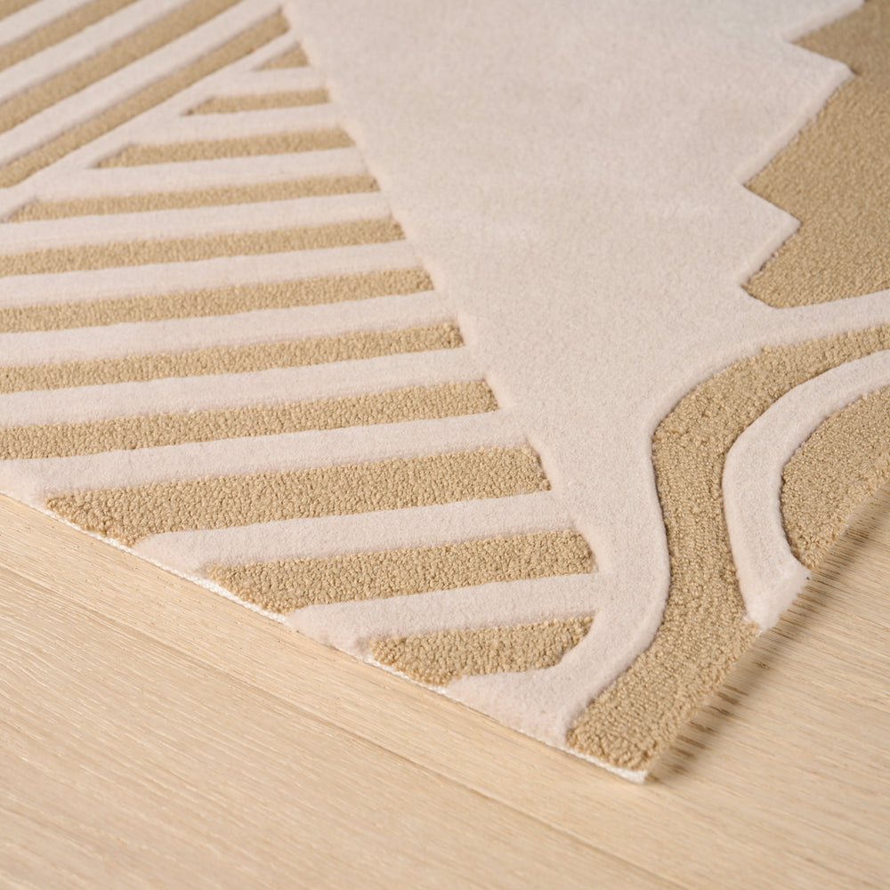 City's Silent Lines Rug | Stone