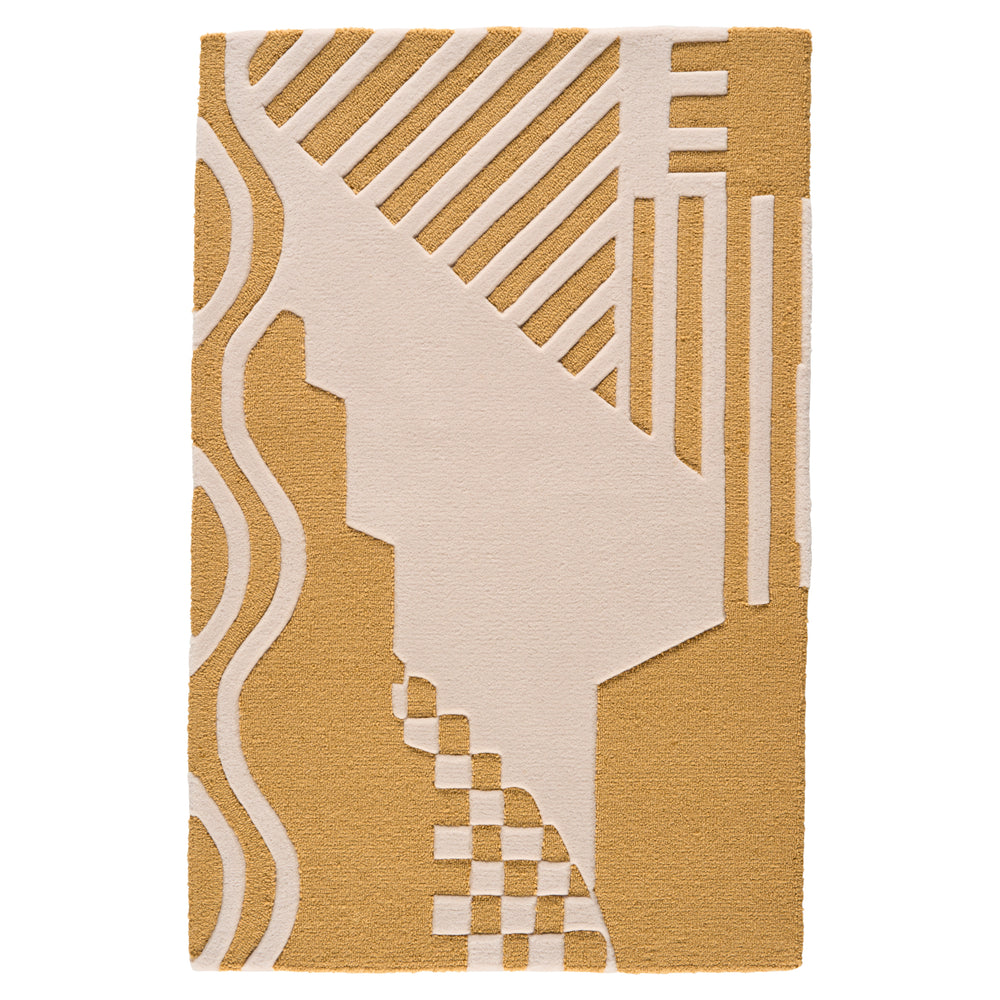 City's Silent Lines Rug | Antique Gold