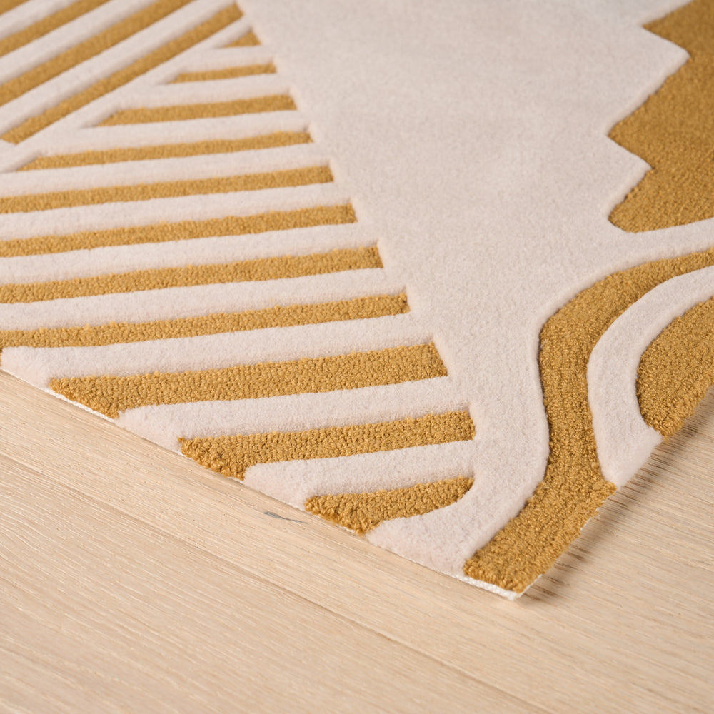 City's Silent Lines Rug | Antique Gold