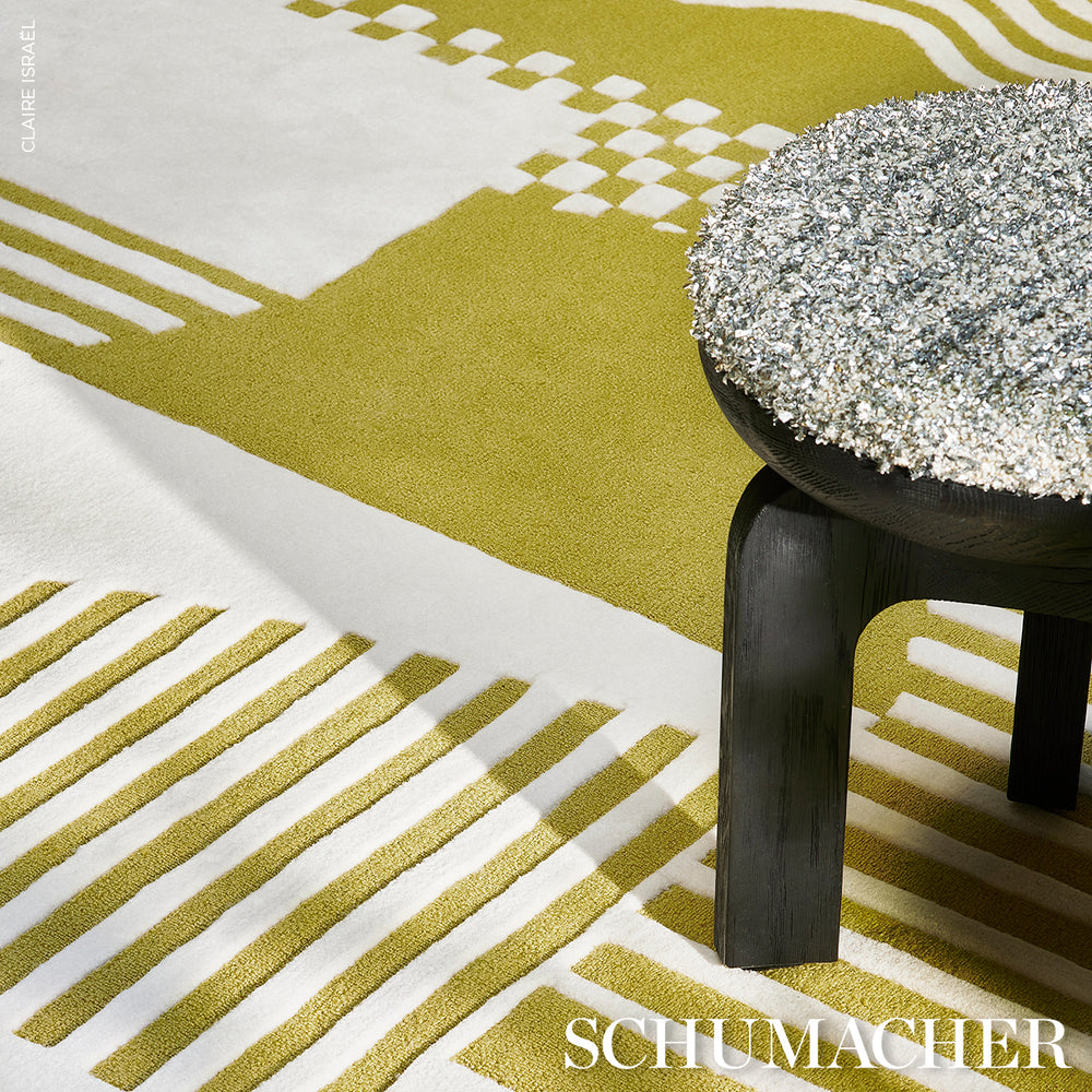 City's Silent Lines Rug | Chartreuse