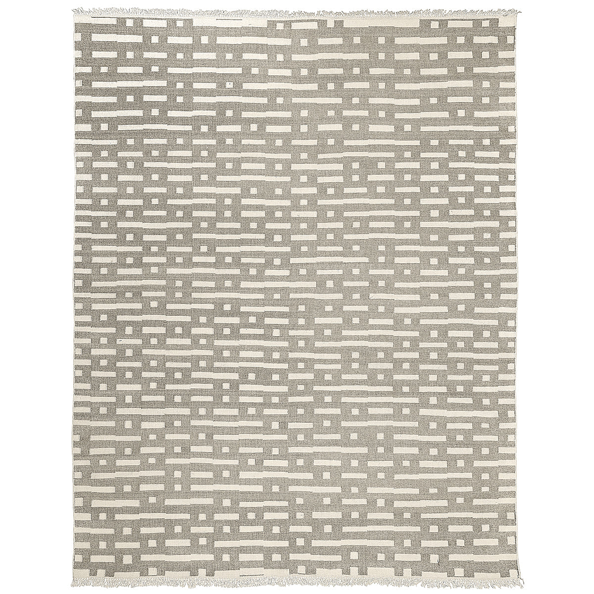 Abstract Ikat Indoor/Outdoor Rug | Stone