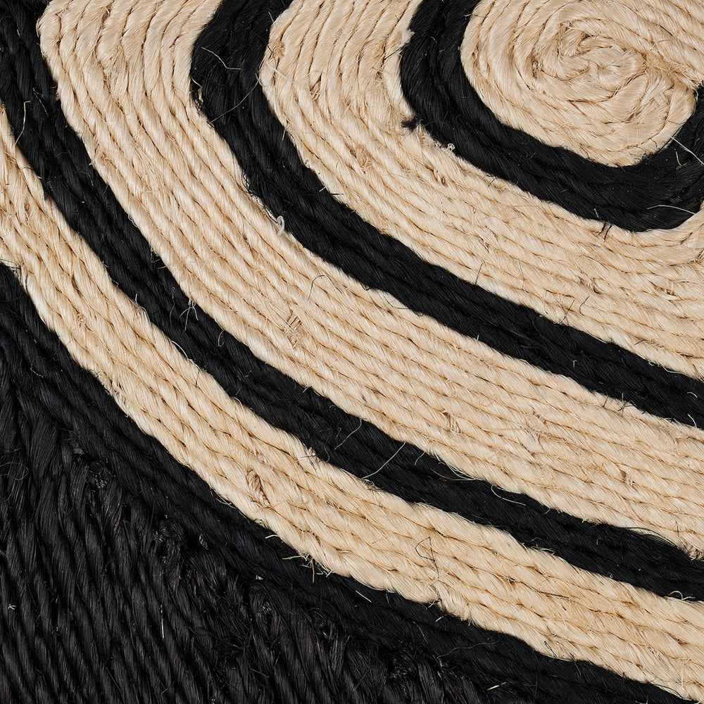 Tortuga Rug | Black & Natural