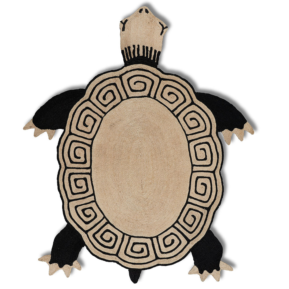 Tortuga Rug | Black & Natural