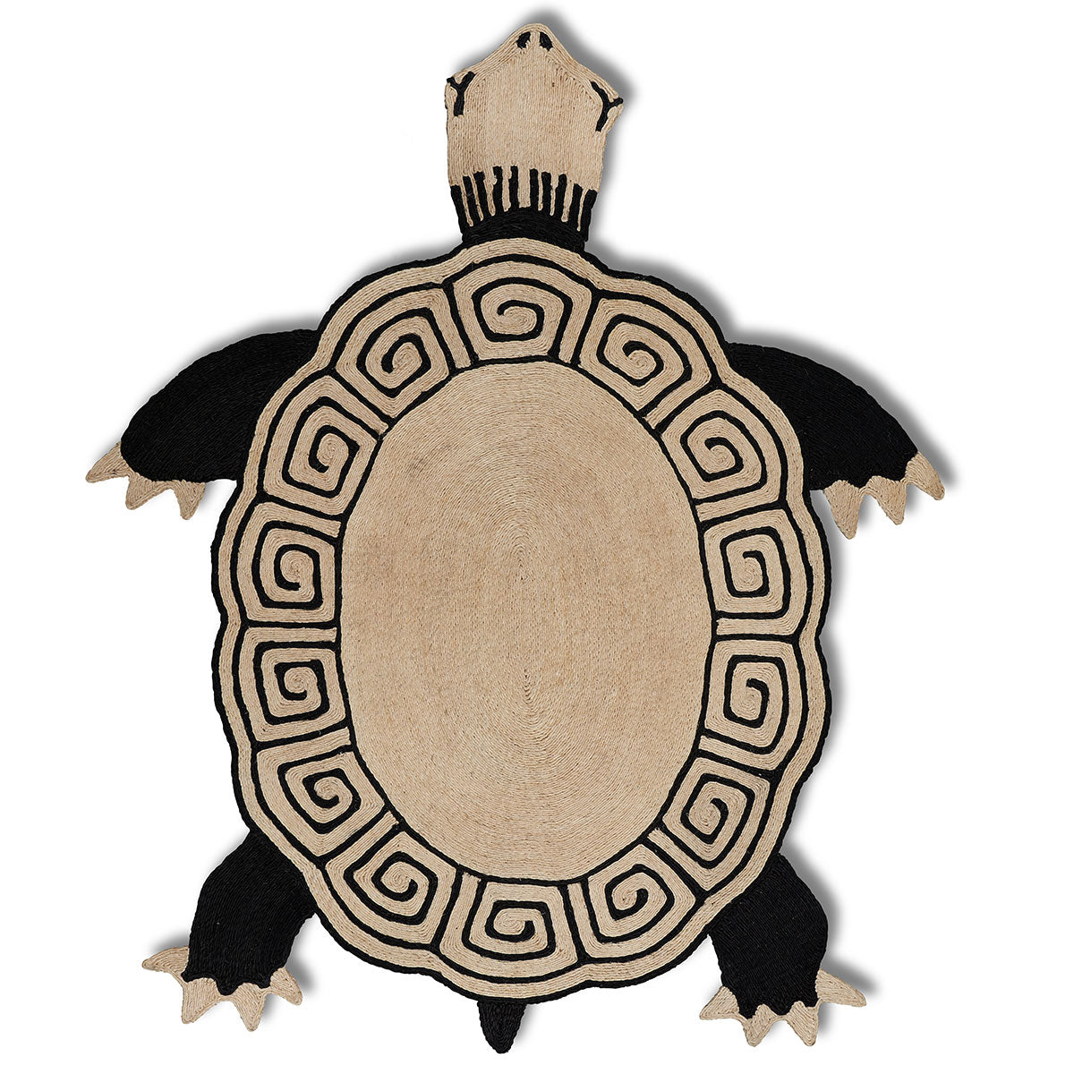 Tortuga Rug | BLACK & NATURAL